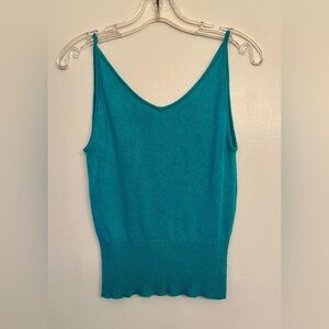 Y2K Teal silk & cashmere knit topWomen's Top by Tocca size M